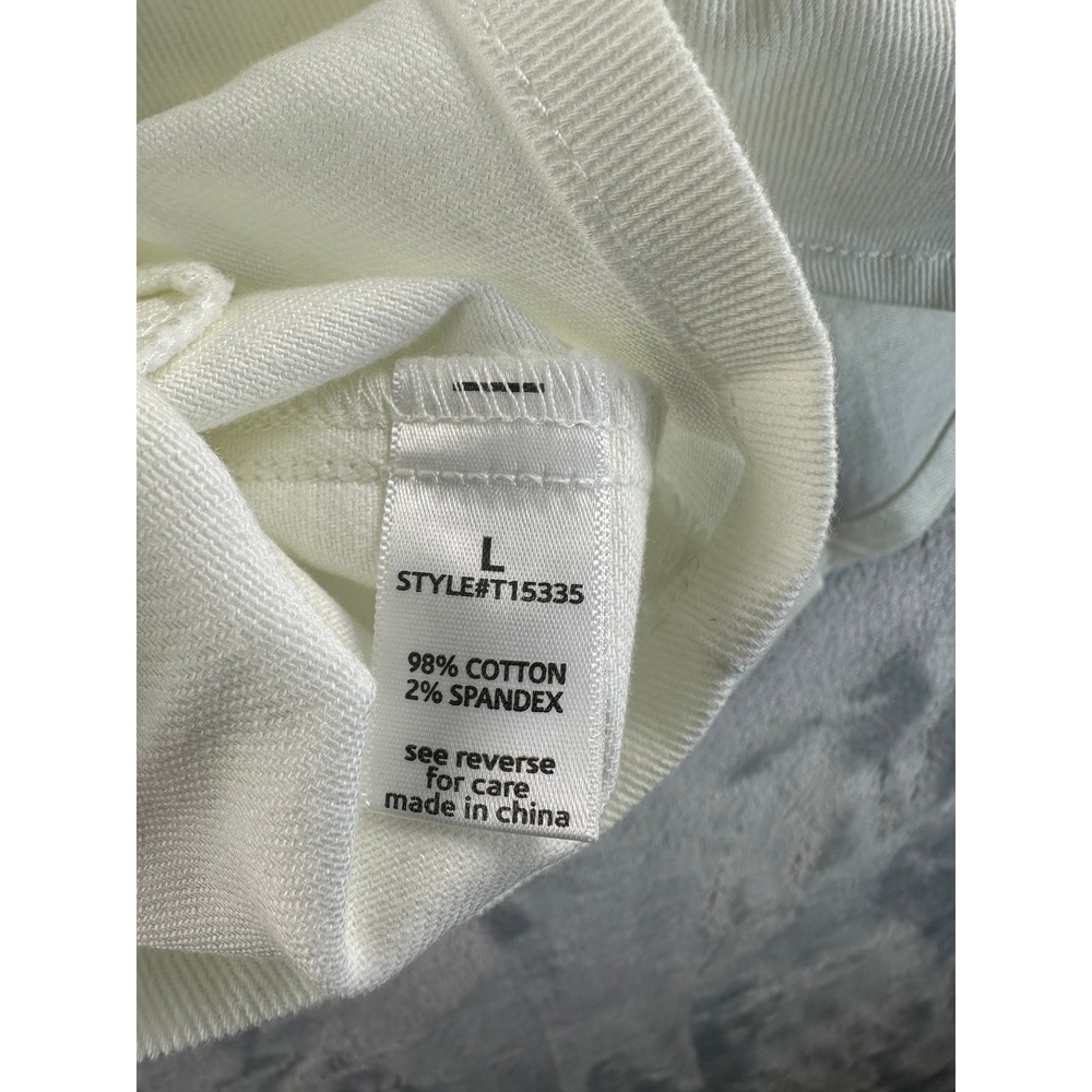 NWT Active USA Cream Denim Halter Vest Snap Front Crop Size L Western Chic - Picture 6 of 10
